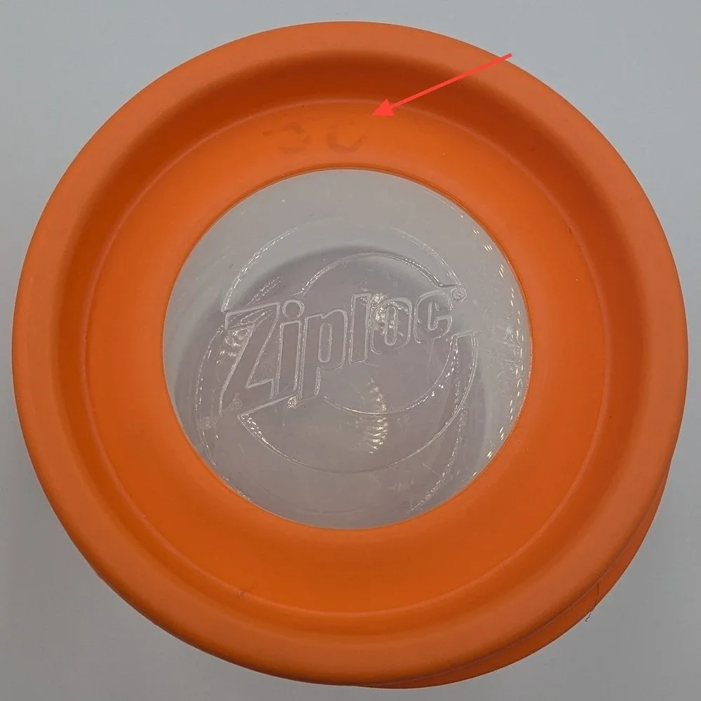 (2) Ziploc Versa Glass Food Storage Container 25 oz Orange Lid Tempered J180